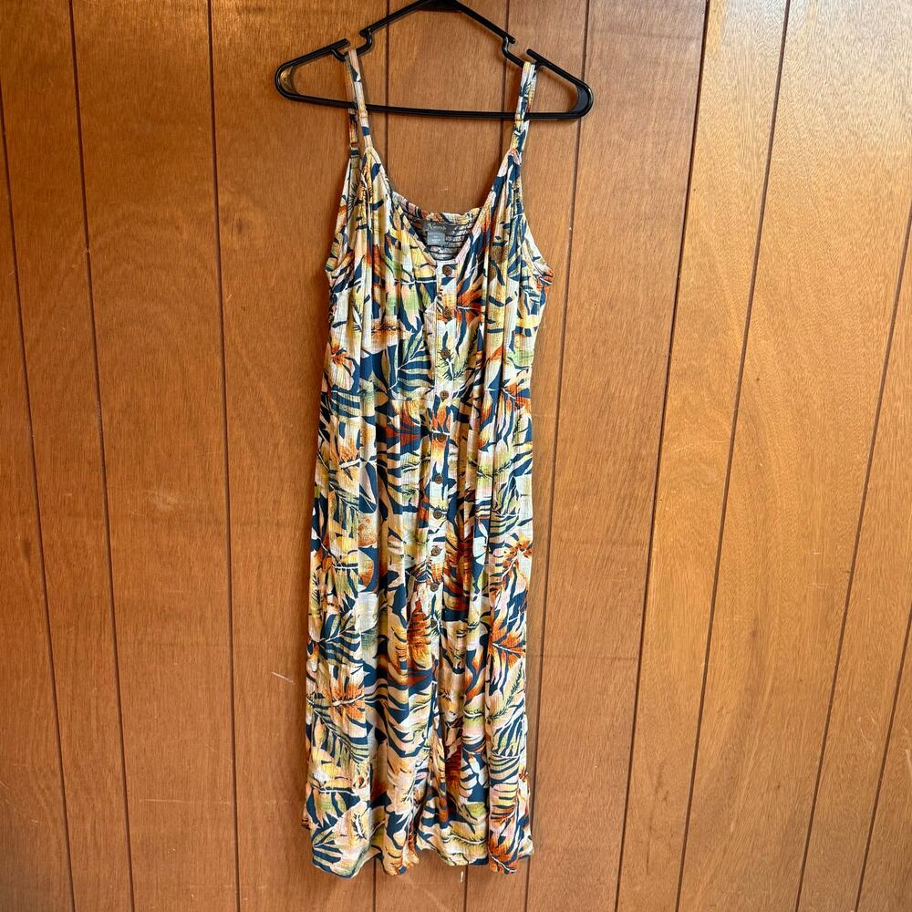 Natural Reflections Women’s XXL Tropical Gauze Dress Floral Resort Vacation - Picture 7 of 8